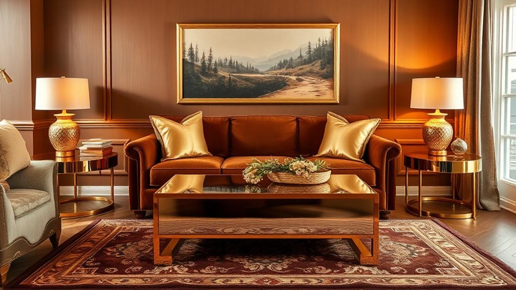 gold and brown harmony