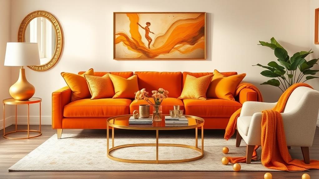 gold and orange harmony