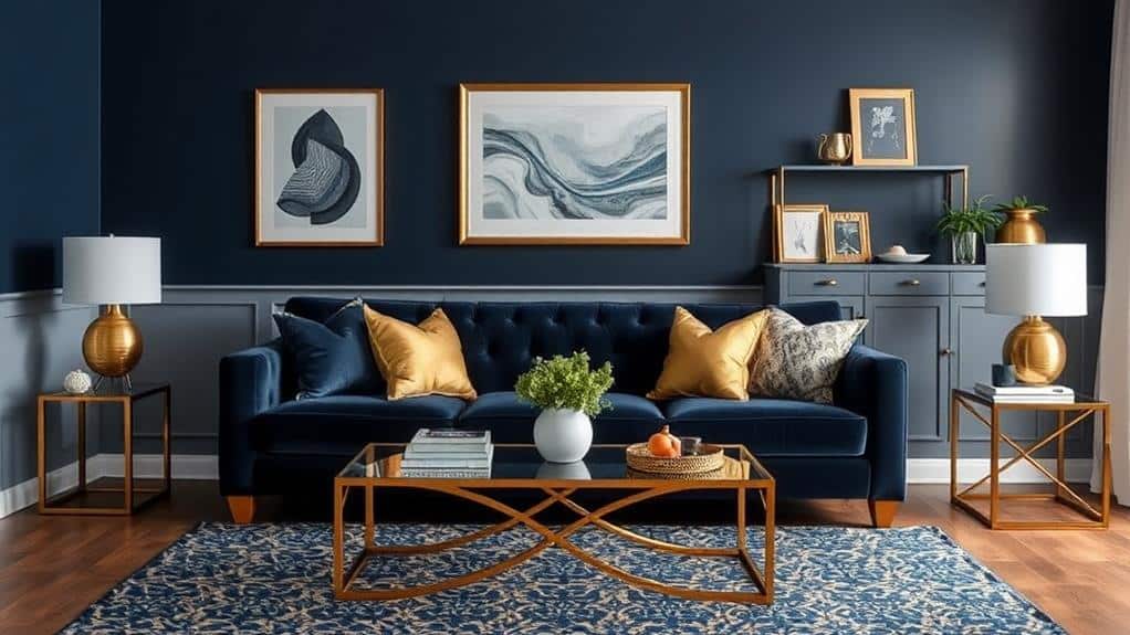 Do Navy and Gold Go Together? 1 navy and gold harmony