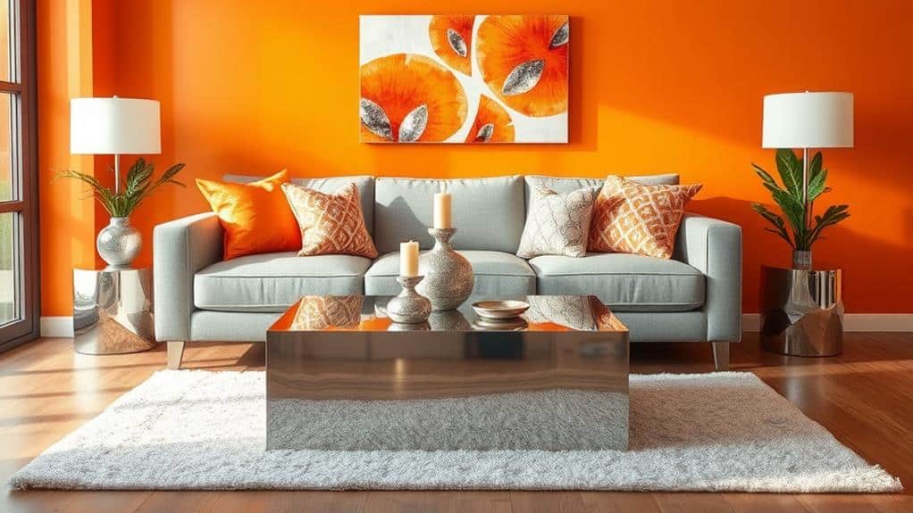 Do Orange and Silver Go Together? 1 orange and silver coordination