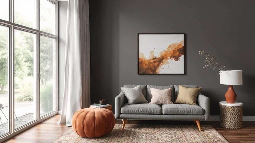 rust and gray complement each other